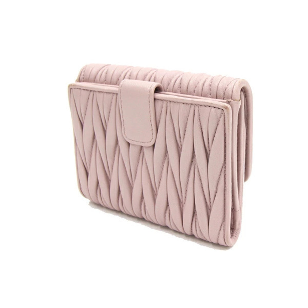 Miu Miu wallet pink Matelasse nappa leather - Picture 2 of 8